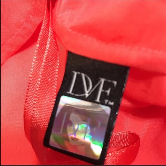 DVF Coral Paeden Tassle Blouse Size 4 - Picture 5 of 9